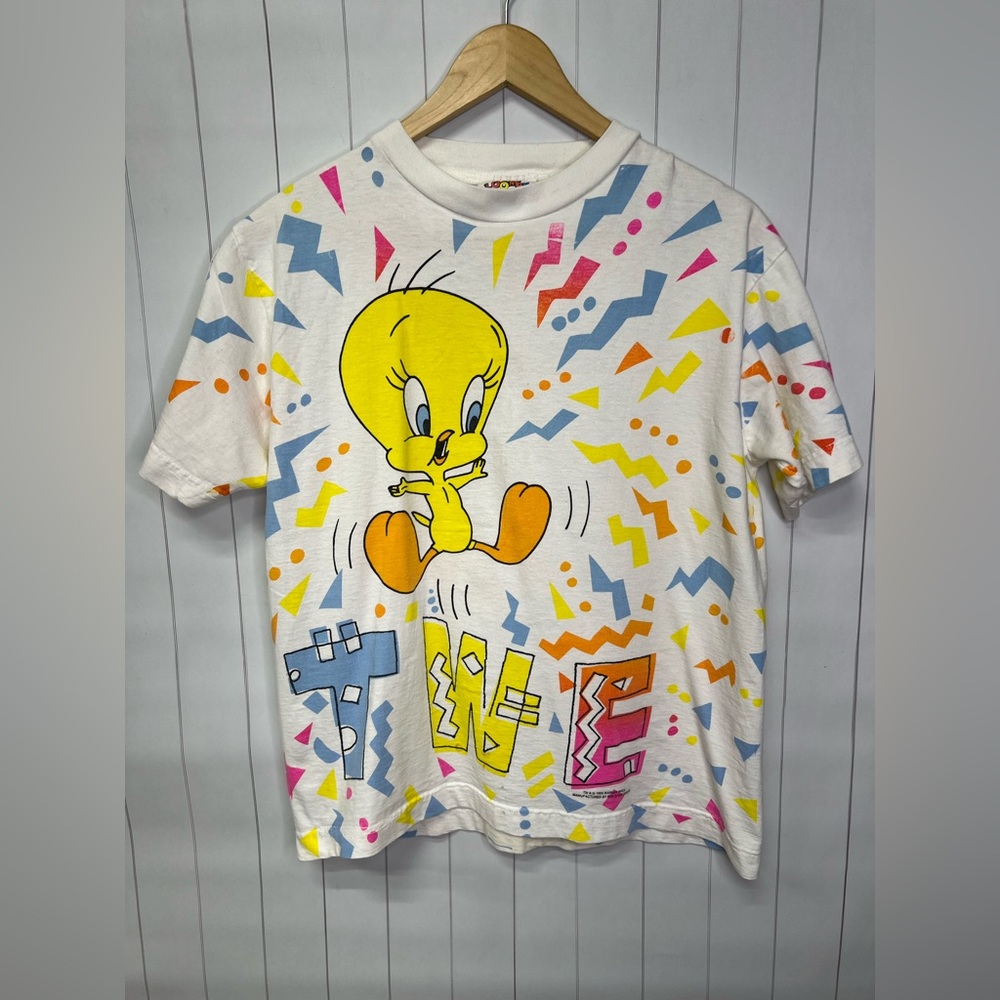 90s - Looney Tunes Tweety Bird T-Shirts - Small